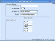 Tournament Bracket Builder screenshot